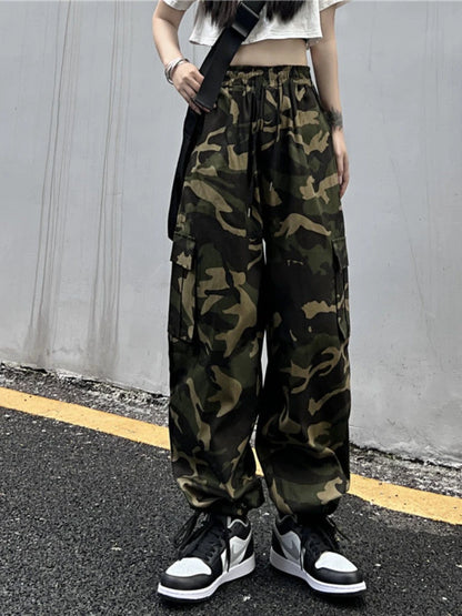 Urbaner Chic: Cargohosen im Military-Stil für Damen-Cargo Hose - 747