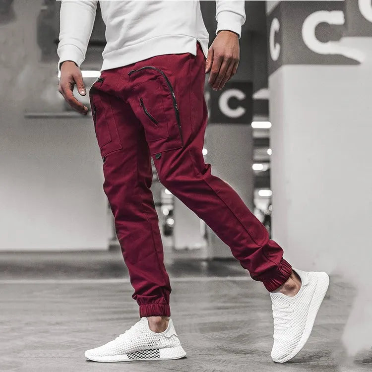 Hellgraue Jogger-Cargohose für Herren