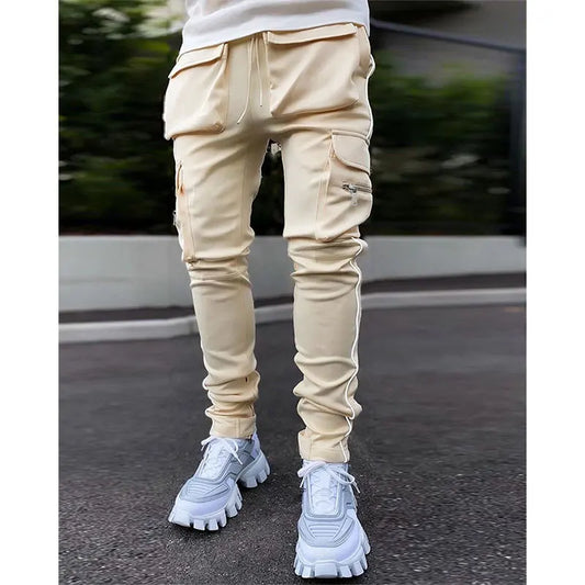 Stylische Vielseitigkeit: Moderne Slim Cargo Hose für Männer-Cargo Hose-552