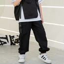 Streetstyle für Kinder: robuste schwarze Cargohose-Cargo Hose -