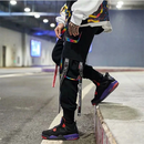 Mehrfarbige Streetwear-Cargohose für Herren