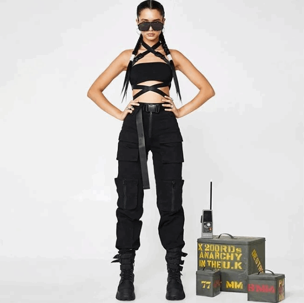 Ideale taktische Cargohose für Damen-Cargo Hose - 2