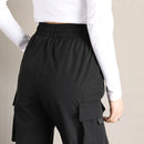 Erleben Sie den Sommer mit Stil – schwarze Cargohosen für Damen!-Cargo Hose -4