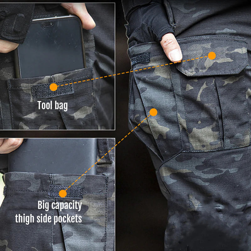 Wasserdichte Outdoor-Militärhose Archon IX8 Dark-Multicam-Cargo Hose-88